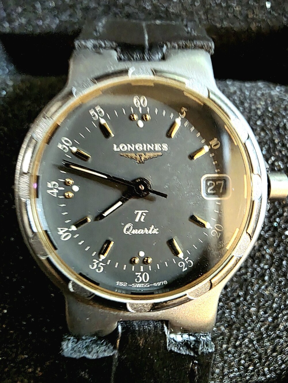 Longines Ti Quartz Women's Titanium Dial Watch